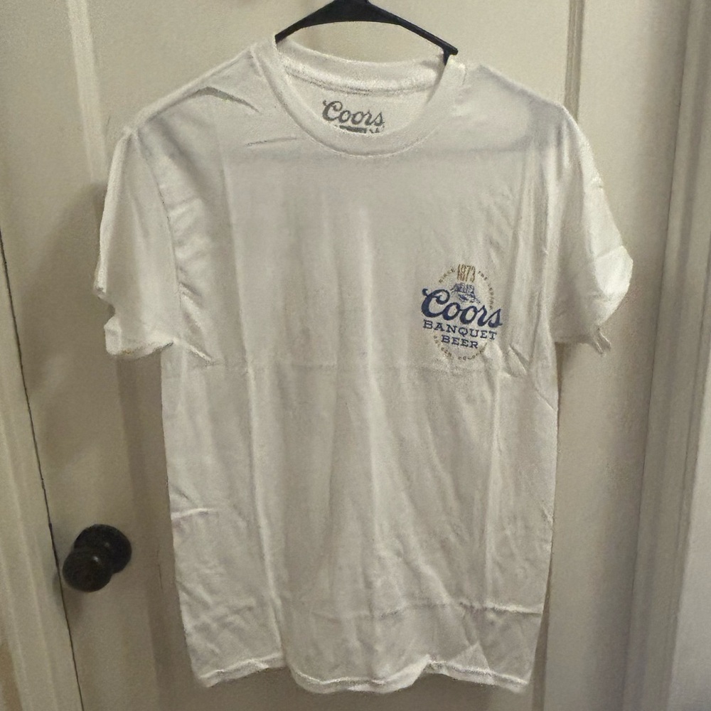 White T-Shirt for Men Coors banquet NWOT size small